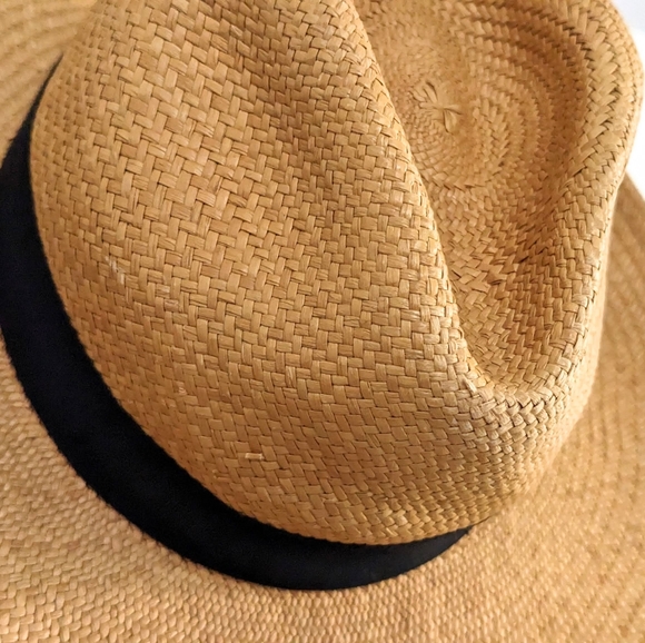 Sold! Vintage Dorfman Pacific Straw Rancher Fedora Sun Hat - Picture 4 of 10